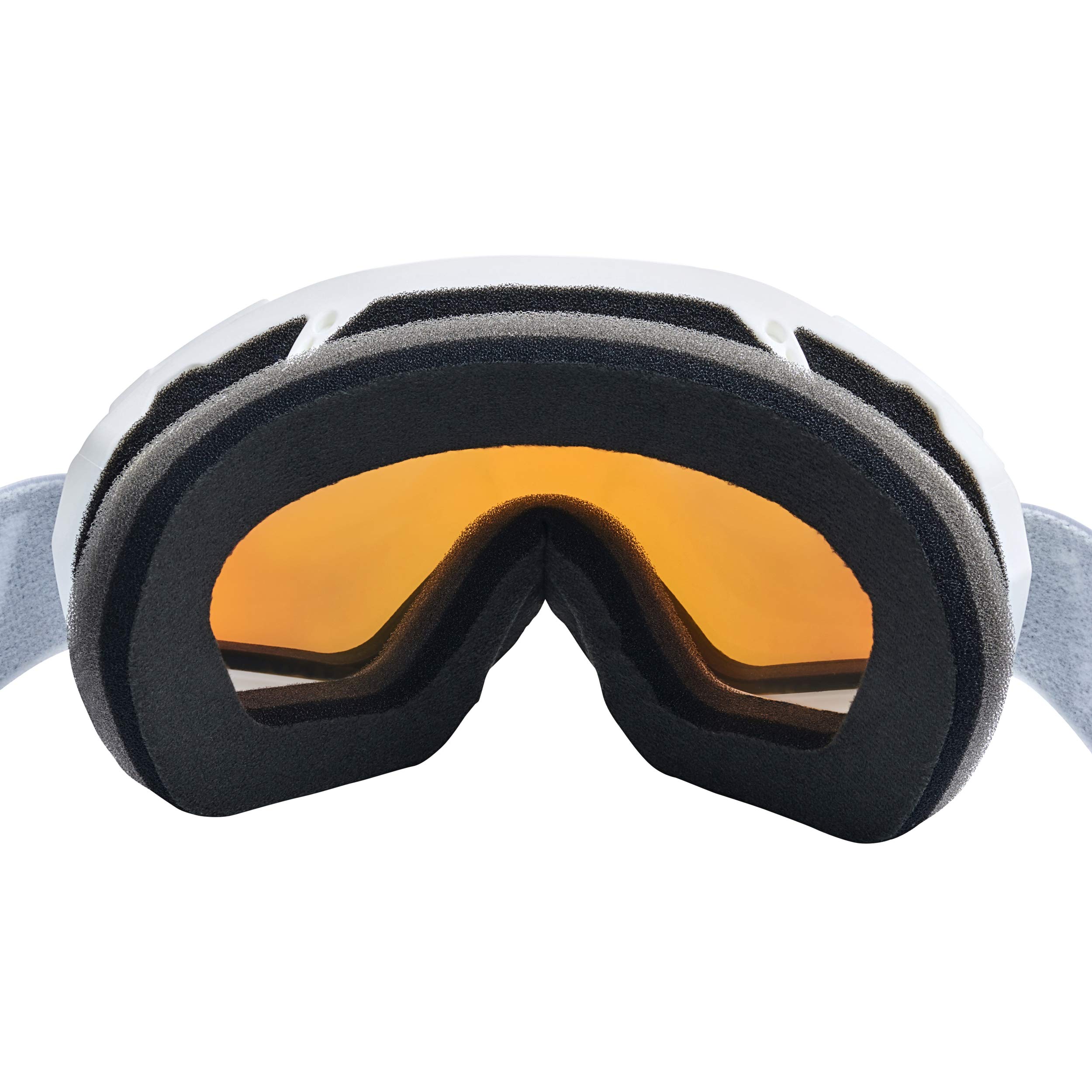 Black Crevice Lunettes de Ski Schladming - Double écran - Revêtement Anti-buée - Protection UV400 (Blanc/Noir, M (Tour de tête 55-58 cm)