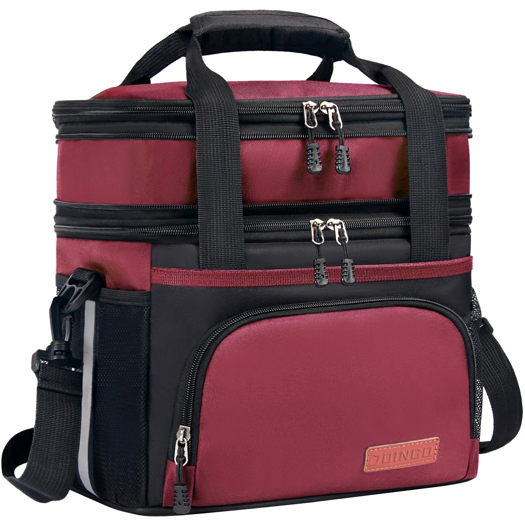 JOINGO Tactical Lunch Box for Men & Women – Expandable 16L Double Deck Insulated Cooler Bag for Work, Construction & 12-Hour Shifts – Heavy Duty