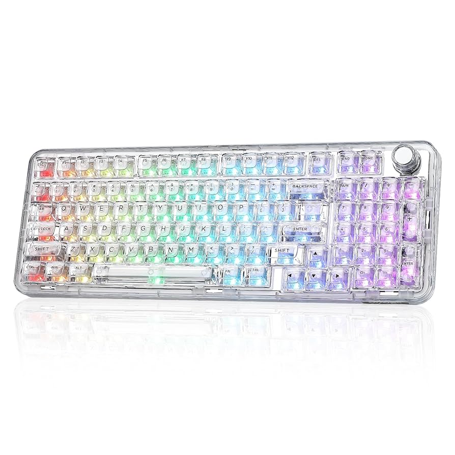 ★美品★ YUNZII X98 メカニカルキーボード 組立て済キーボード Amazon | YUNZII X98 QMK/VIA対応 ワイヤレス メカニカル