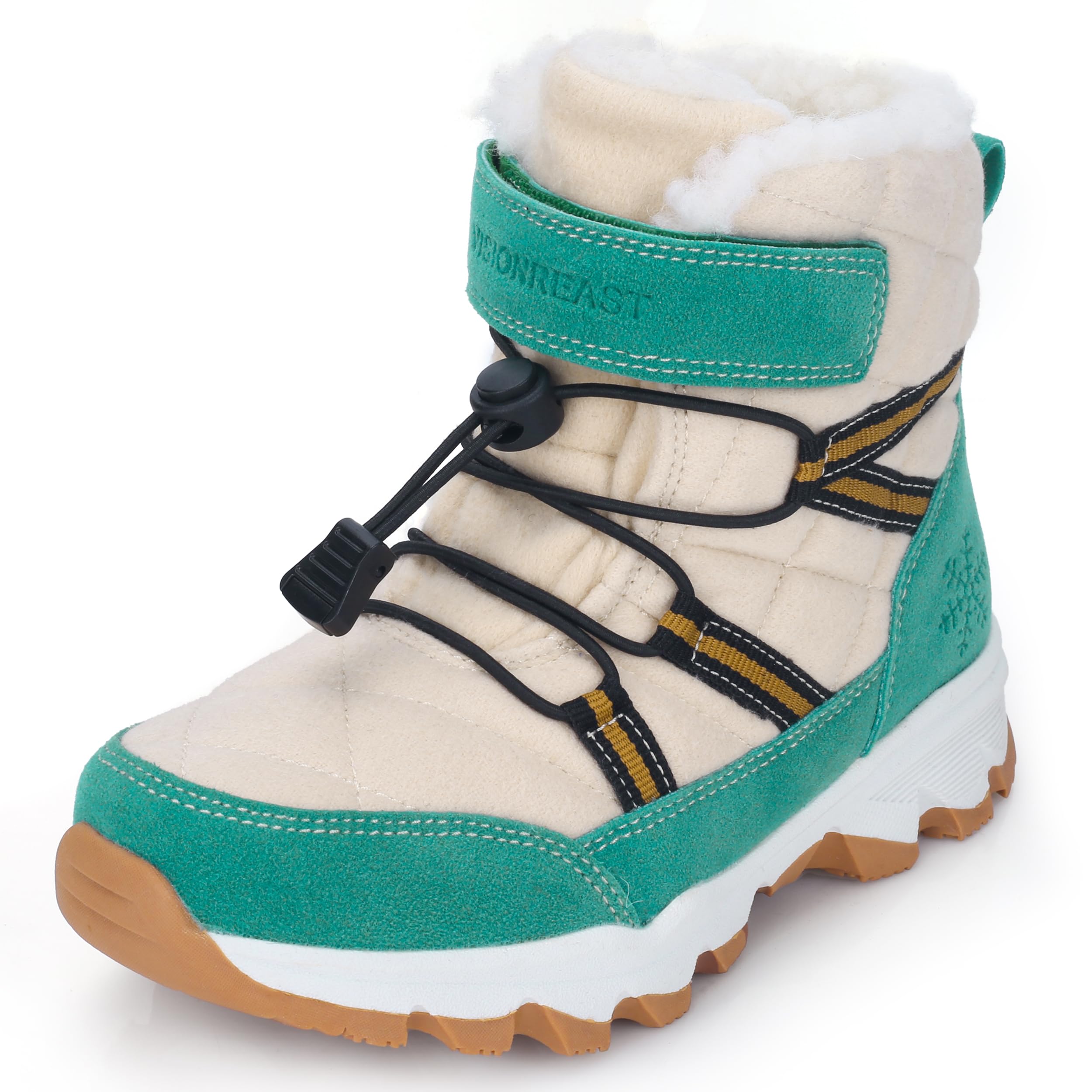 Stivali da Neve Bambini Scarpe Invernali di Lana Calde Antiscivolo Traspirante Escursionismo Scarponi da Ragazzi