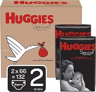 Huggies Special Delivery Hypoallergenic Diapers, Size 2 (12-18 lb.), 132 Ct, One Month Supply - coolthings.us