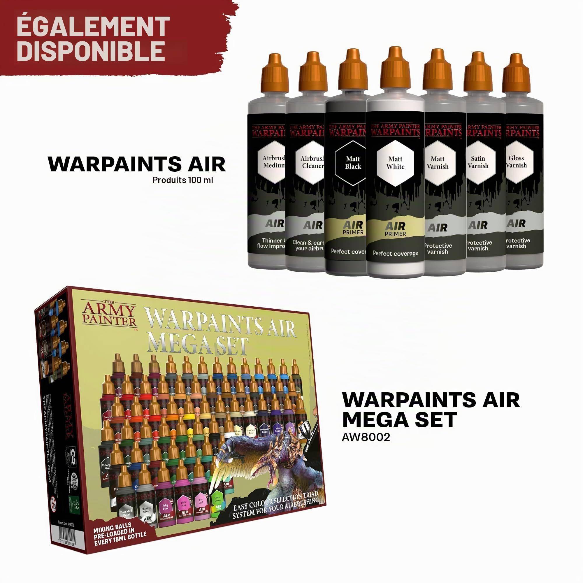 The Army Painter, Warpaints Air Most Wanted Paint Set, 22 x 18 ml