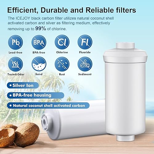 Miniatura 2 de IceJoy Filtros de agua de filtración de 6 etapas (juego de 2) para sistema de filtro de agua - Reemplazo para filtros de fluoruro Berkey PF-2,