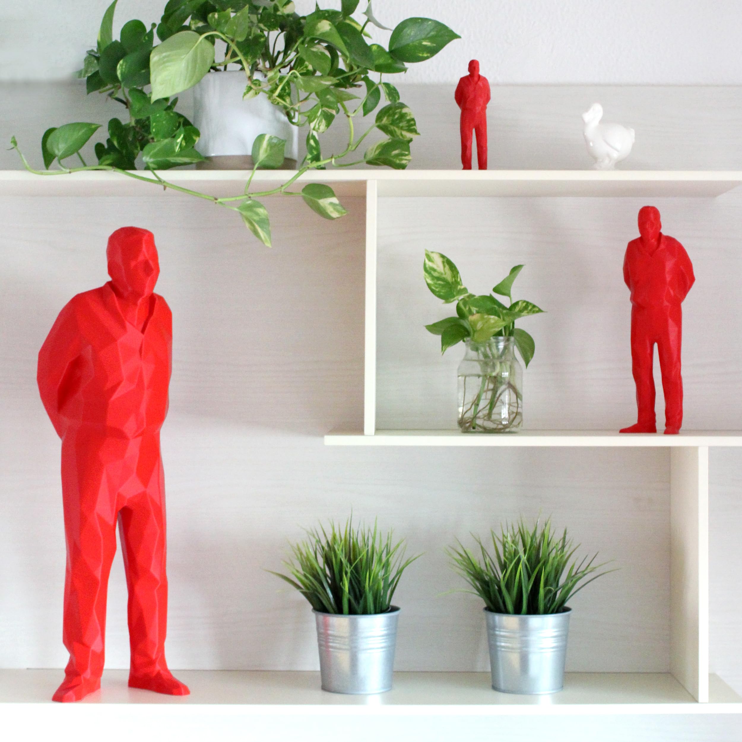 Superstuff Umarell Statuetta da Scrivania, Umarell Statuetta Pensionato, Gadget Divertenti per Colleghi e Amici, Secret Santa Divertente
