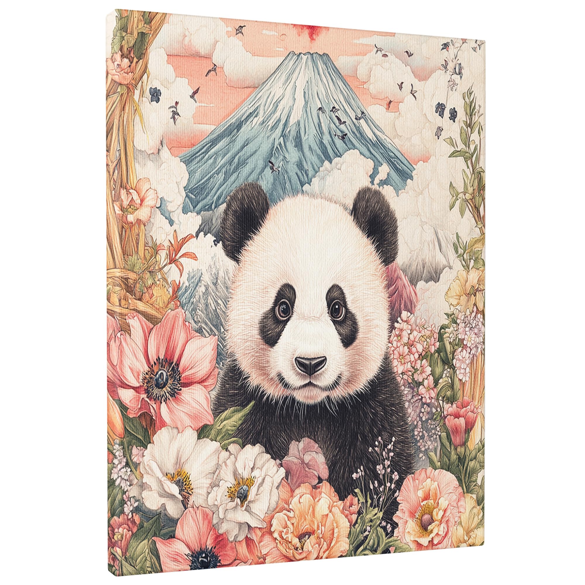 Amazon.com: 1 Piece Fun Panda Pet Canvas Prints Wall Art 16 * 20