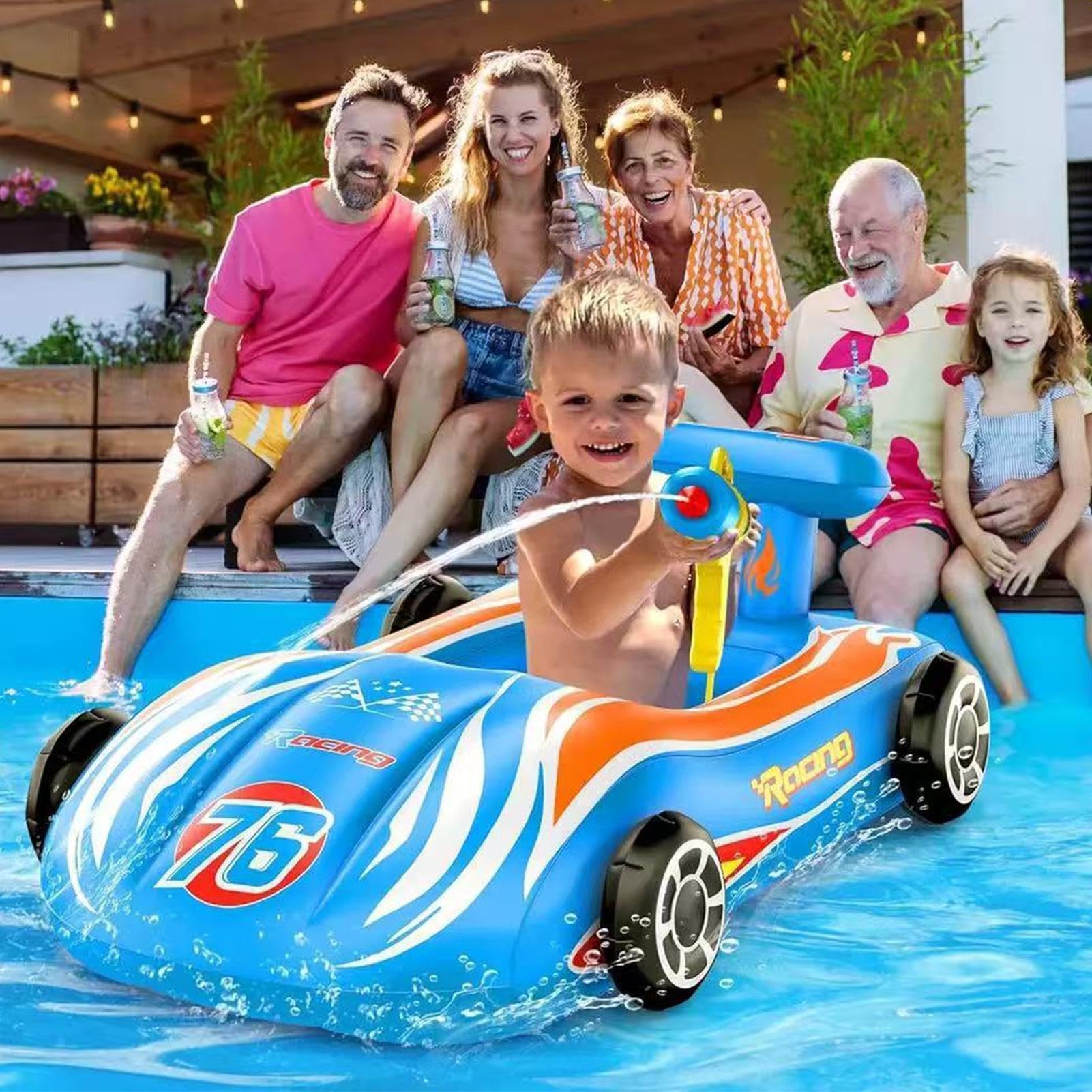 Schwimmhilfe für Auto | aufblasbares Wasserspielzeug | - und Freizeitzubehör | für Mädchen Wasserspiele See Camping Garten