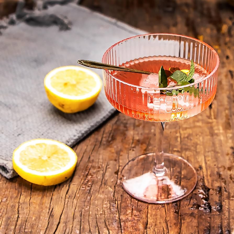 Amazon.com | Montex 6 Pcs Coupe Glasses, 10 oz Classic