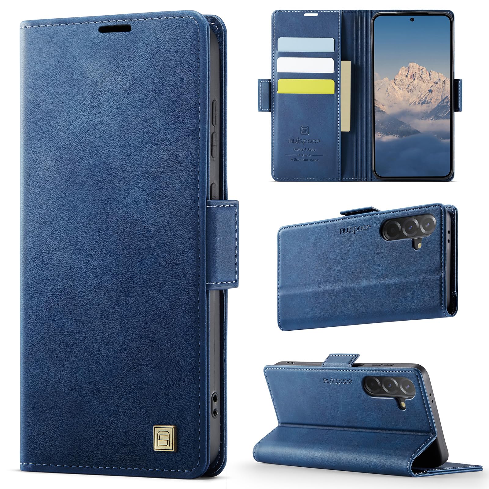 THIYUFUNS Case For Xiaomi Redmi 14C With 1 Tempered Glass Screen Protector, Premium PU Leather Magnetic RFID Blocking Shockproof Flip Case Wallet - View #9