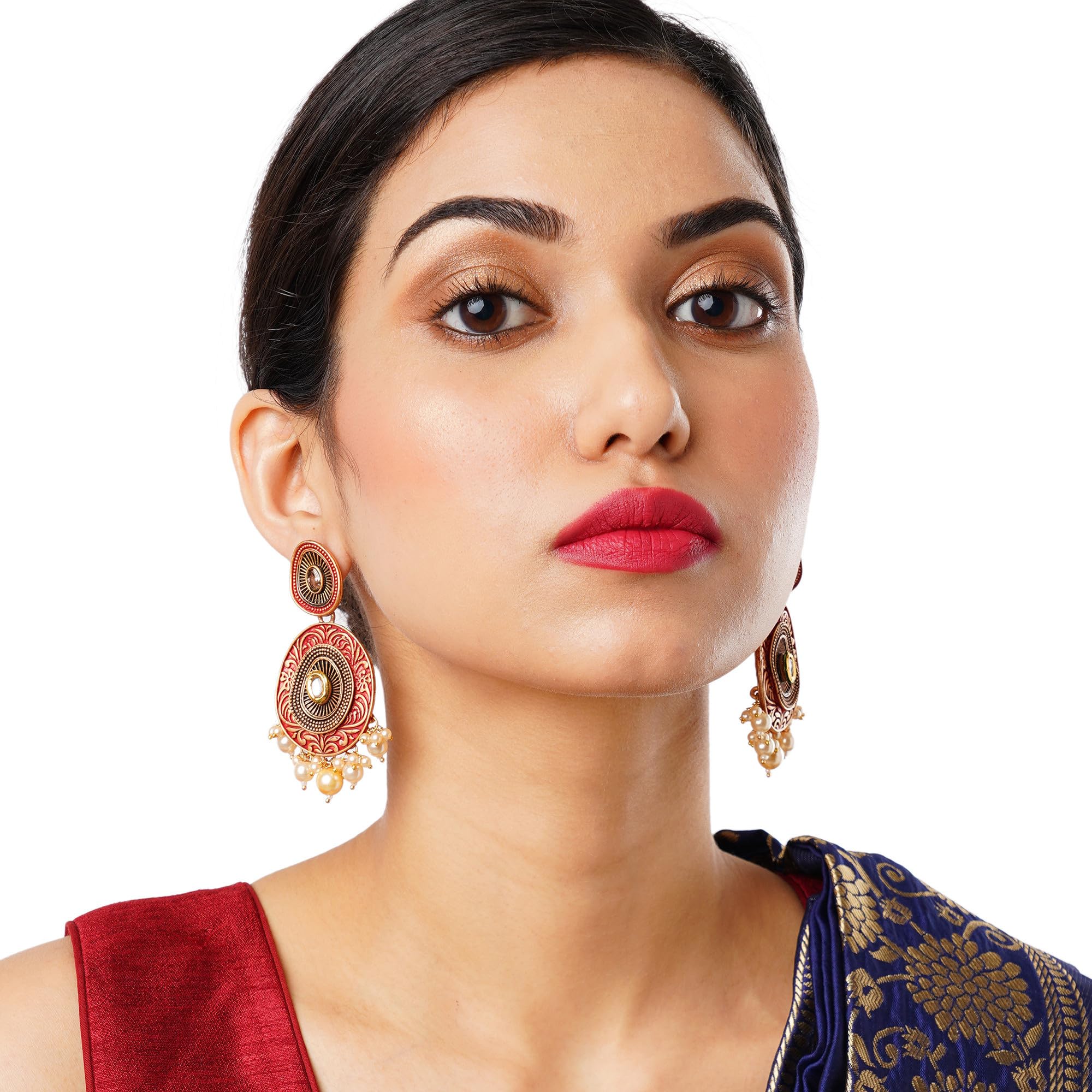 Ethnic Handcrafted Earrings with Detailed Design