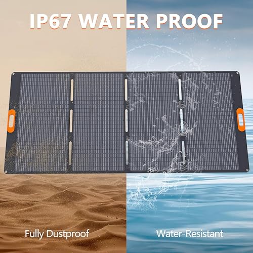 Miniatura 42 de ALLWEI Generador solar de 500 W con panel solar de 100 W, estación de energía portátil LiFePO4 de 512 Wh con salidas de CA (sobretensión de 1000 W)