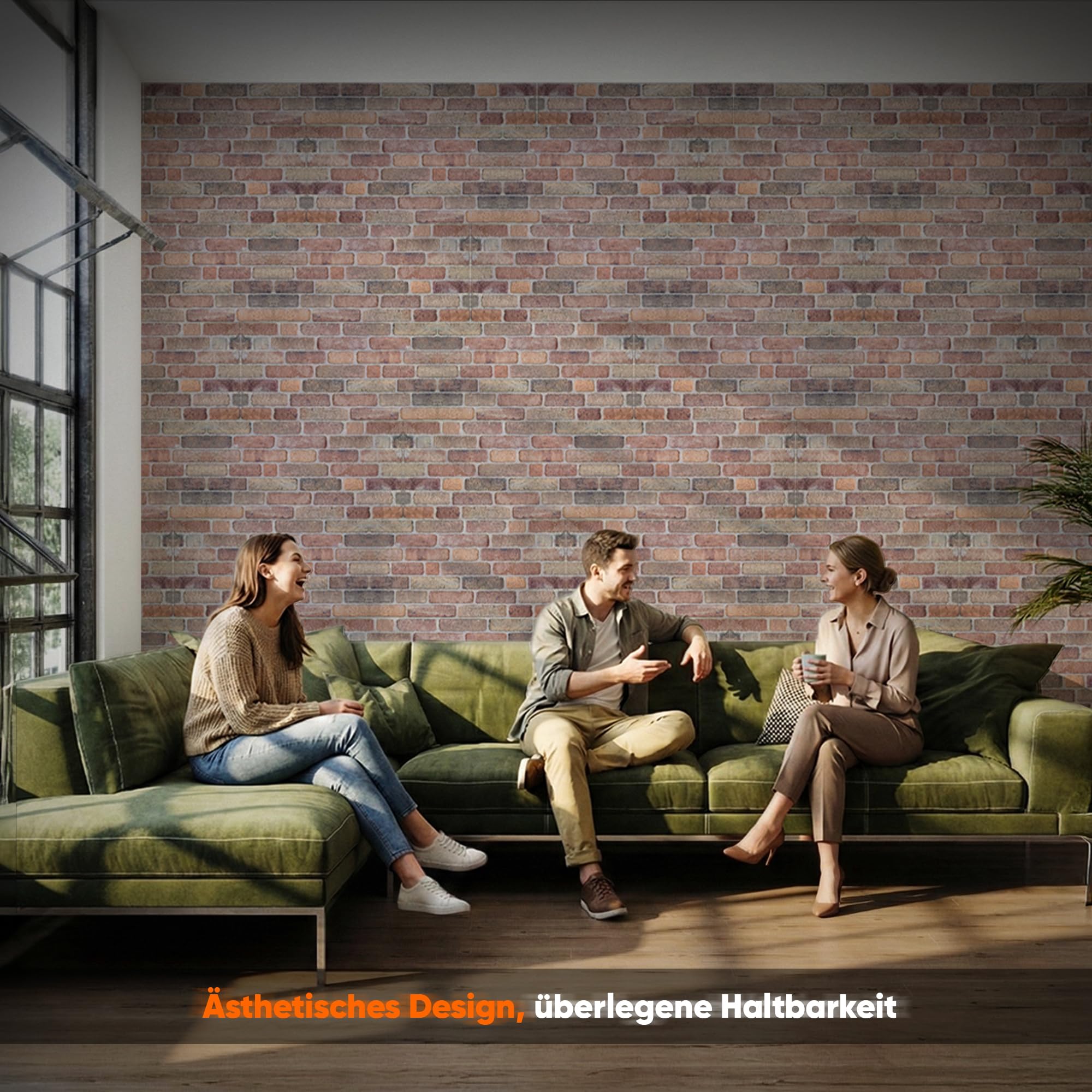 IZODEKOR 3D Wandpaneele Steinoptik | 50x100x2 cm | Styropor Wandverkleidung Steinoptik aus EPS für Innen- und Außenbereiche | Wasserfest | Inklusive Styroporkleber | SL-1713