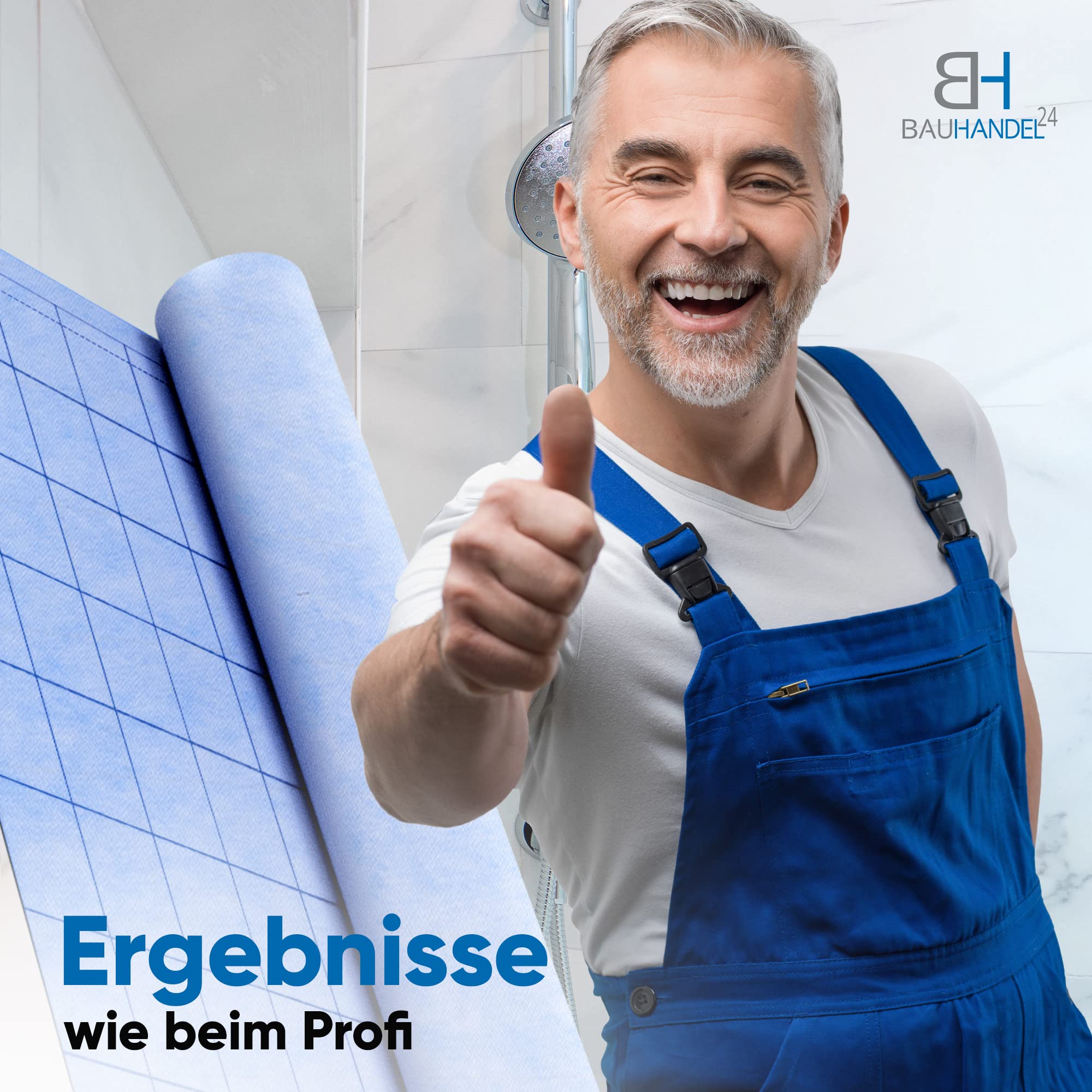 Bauhandel24 - Abdichtungsbahn D11 10m², Abdichtbahn Dusche, Dichtfolie Bad, Dichtbahn Duschelement