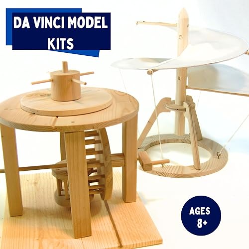 Miniatura 6 de Modelo de máquina voladora de Leonardo da Vinci Pathfinders, juego con modelo de madera