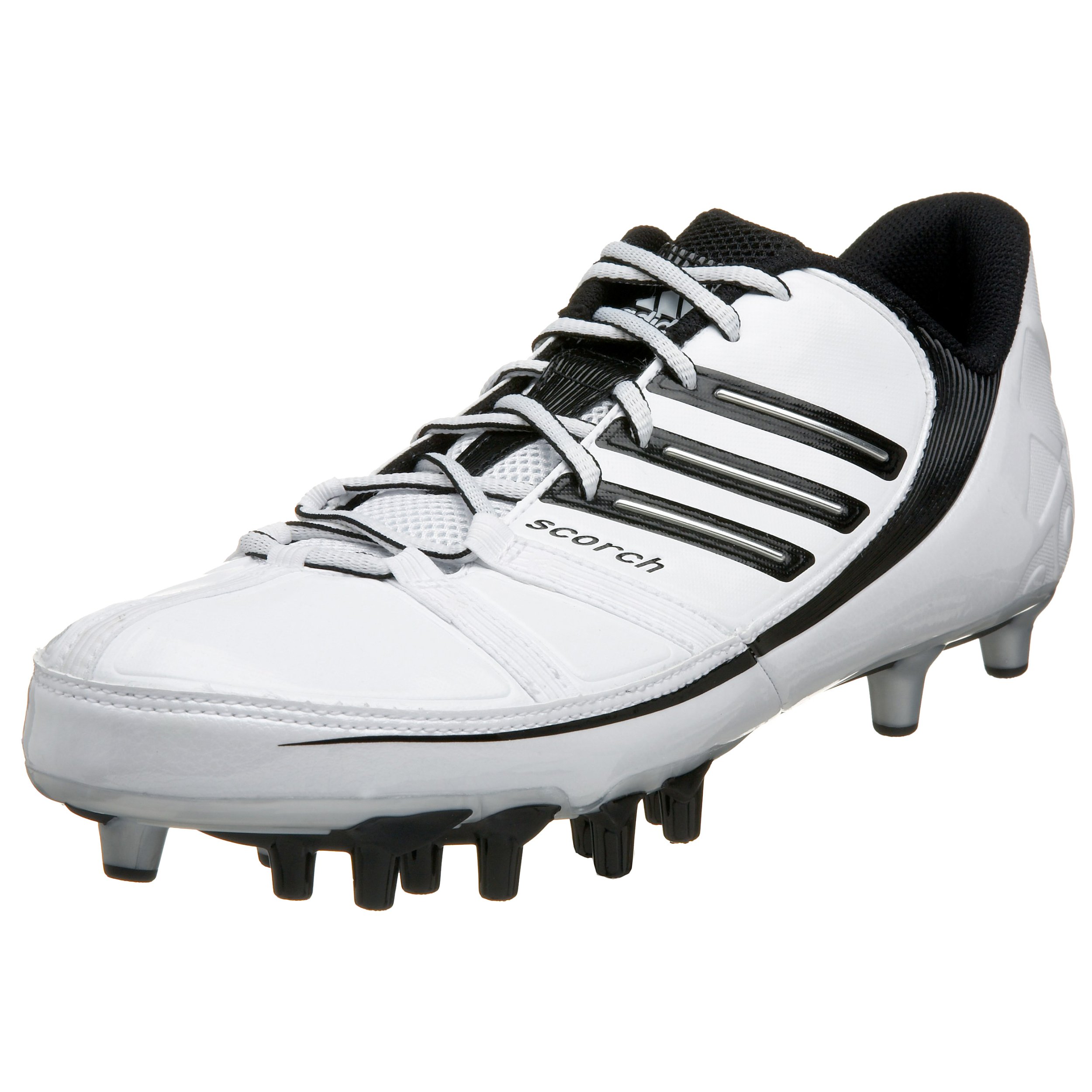 adidas Men's Scorch 9 Superfly Lo Football Cleat,White/Black/Silver,11.5 M