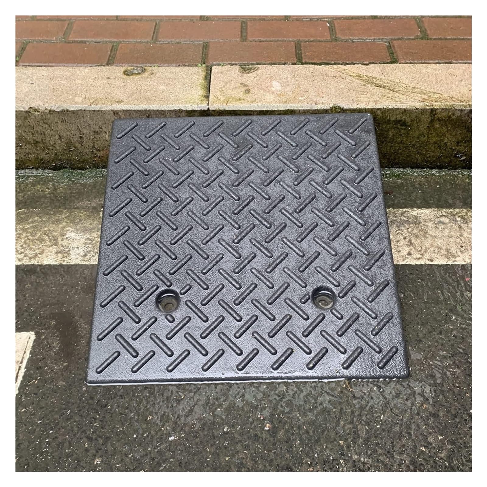 Wheelchair Ramps,2in/ 3in/ 4in/ 5in/ 6in /7in / 8in/ 9in Rise Threshold Ramps for Doorways Scooters Stairs, Rubber Curb Ramps for Driveway, Non Slip Wheelchair Ramps for