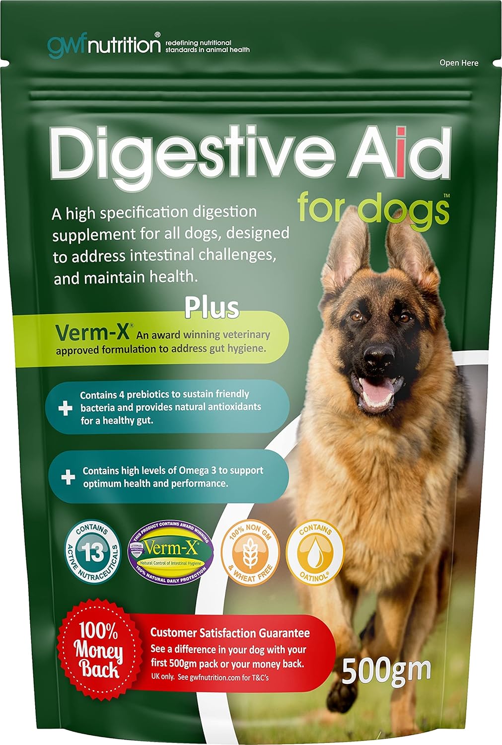 GWF Nutrition Digestive Aid For Dogs 500 gm Amazon.co.uk Pet Supplies