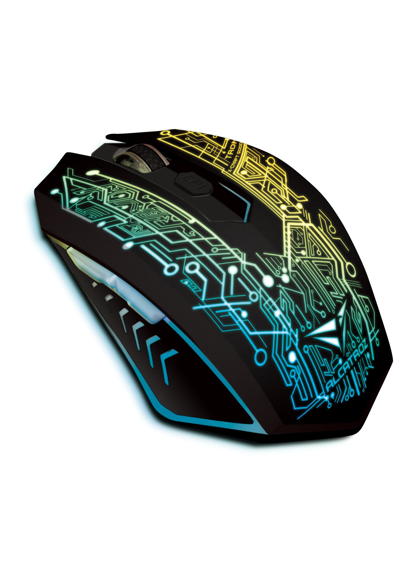 ALCATROZ X-Craft Air 7-Colour Lighting Wireless Gaming Optical Mouse (TRON  5000): Mice: Amazon.com.au