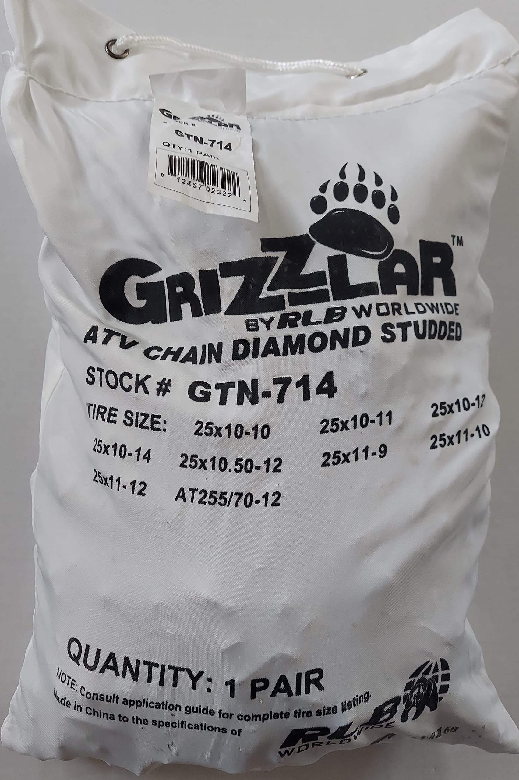 GTN-714 ATV Netz Schneeketten 25x10-10 25x10-11 25x10-12 25x10-14 25x10.50-12 25x11-9 25x11-10 25x11-12 AT255/70-12