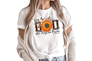 With God all Things are Possible Christian Apparel Shirt