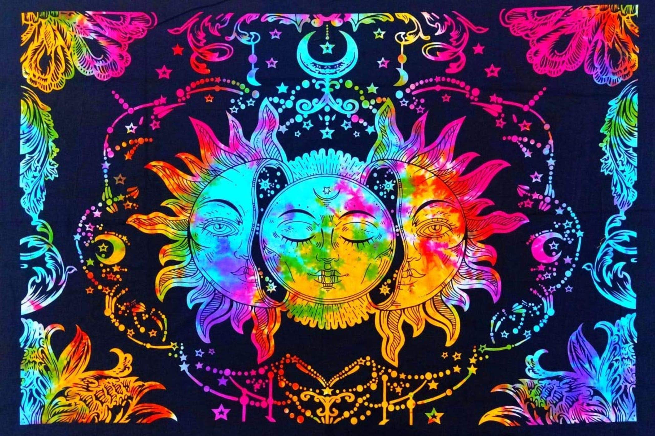 Colorful Mandala Tapestry - Wall Hanging & Bed Sheet -17 Colorful Mandala Tapestry - Wall Hanging & Bed Sheet -17