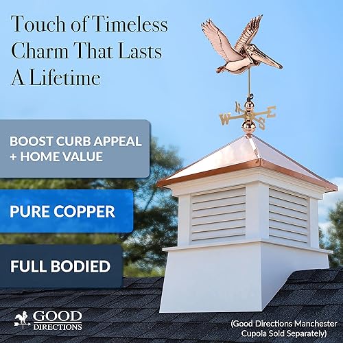 Miniatura 7 de Good Directions Veleta Pelican 1909V1, cobre verde azul