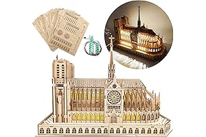 Notre Dame de Paris 3D Wooden Puzzle: Architectural Masterpiece for All Ages