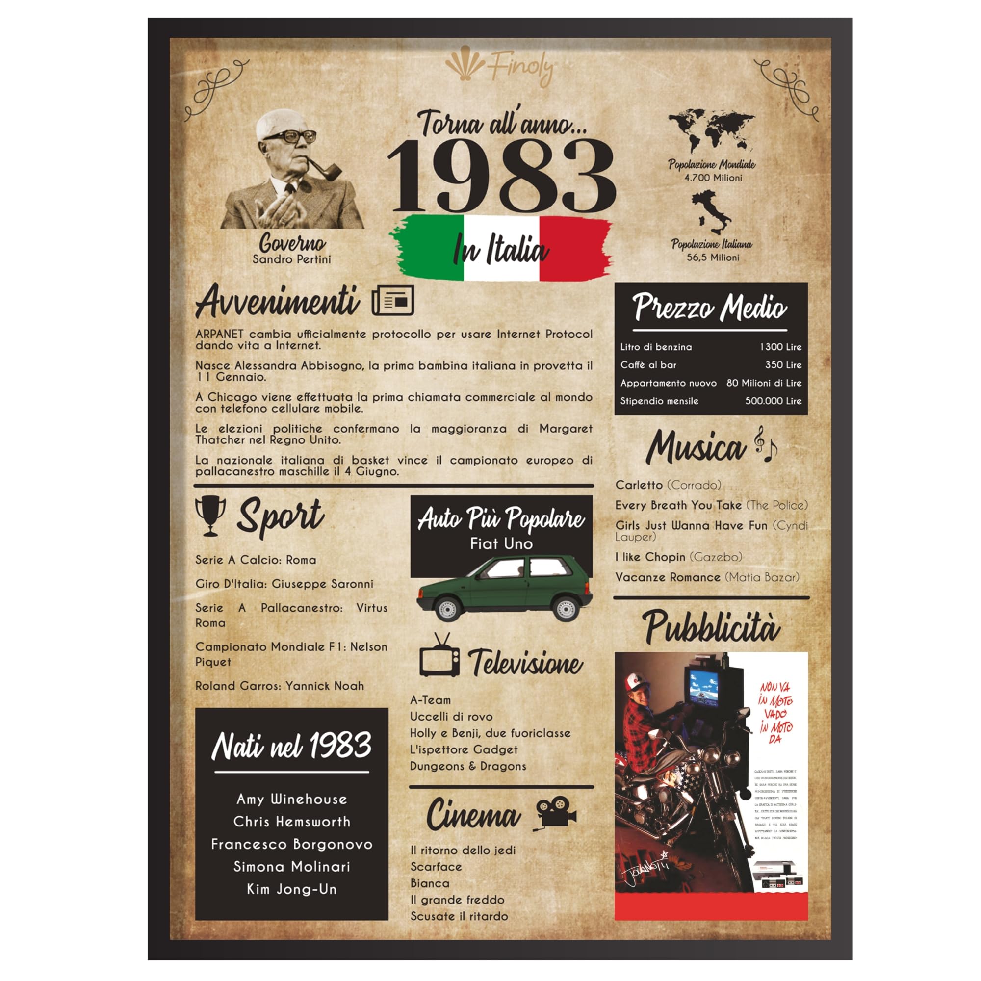 Maglietta Vintage Compleanno 1983 - Regalo Originale Uomo Donna Edizione Limitata - Foto 11