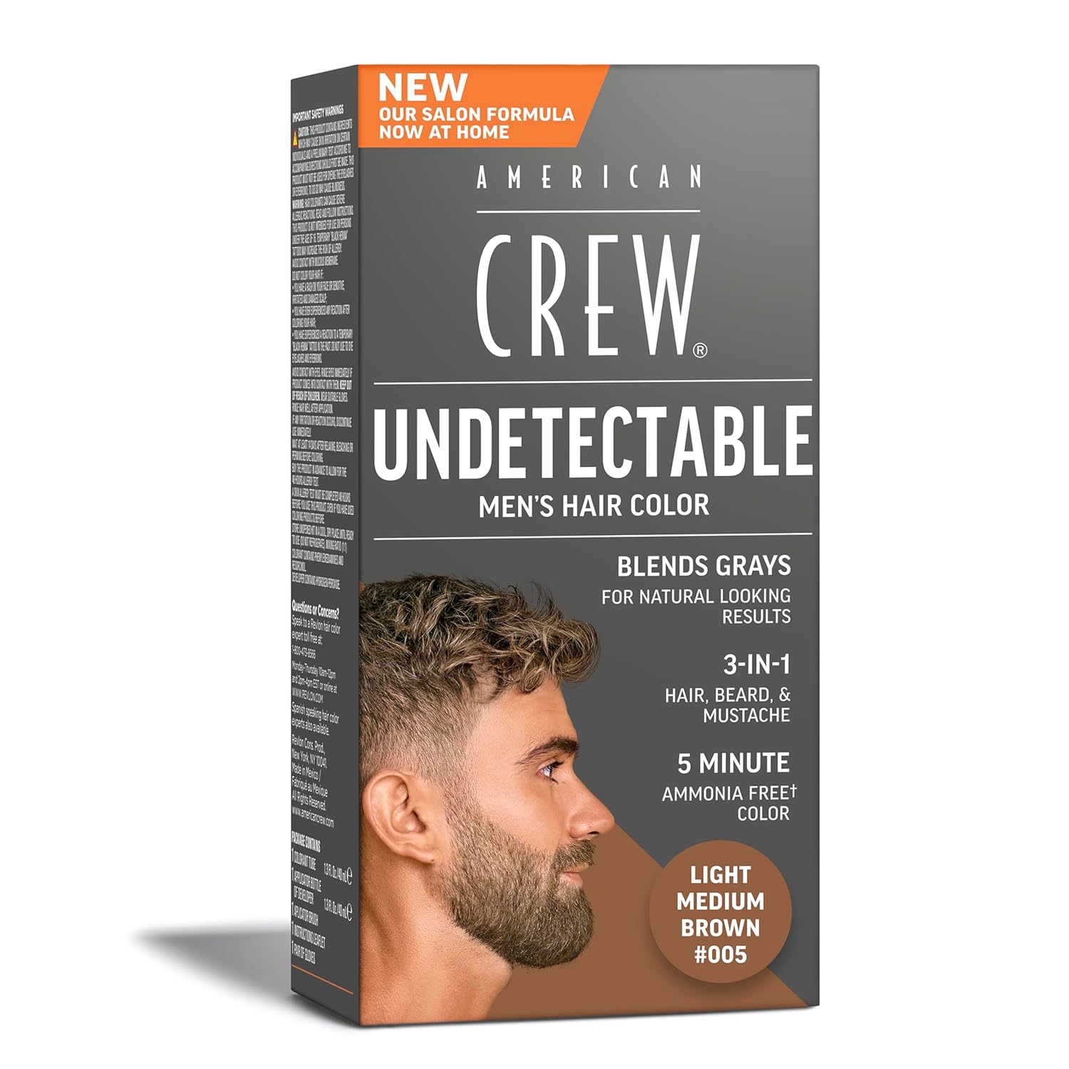 American Crew Undetectable Hair Color - Light Medium Brown Dye