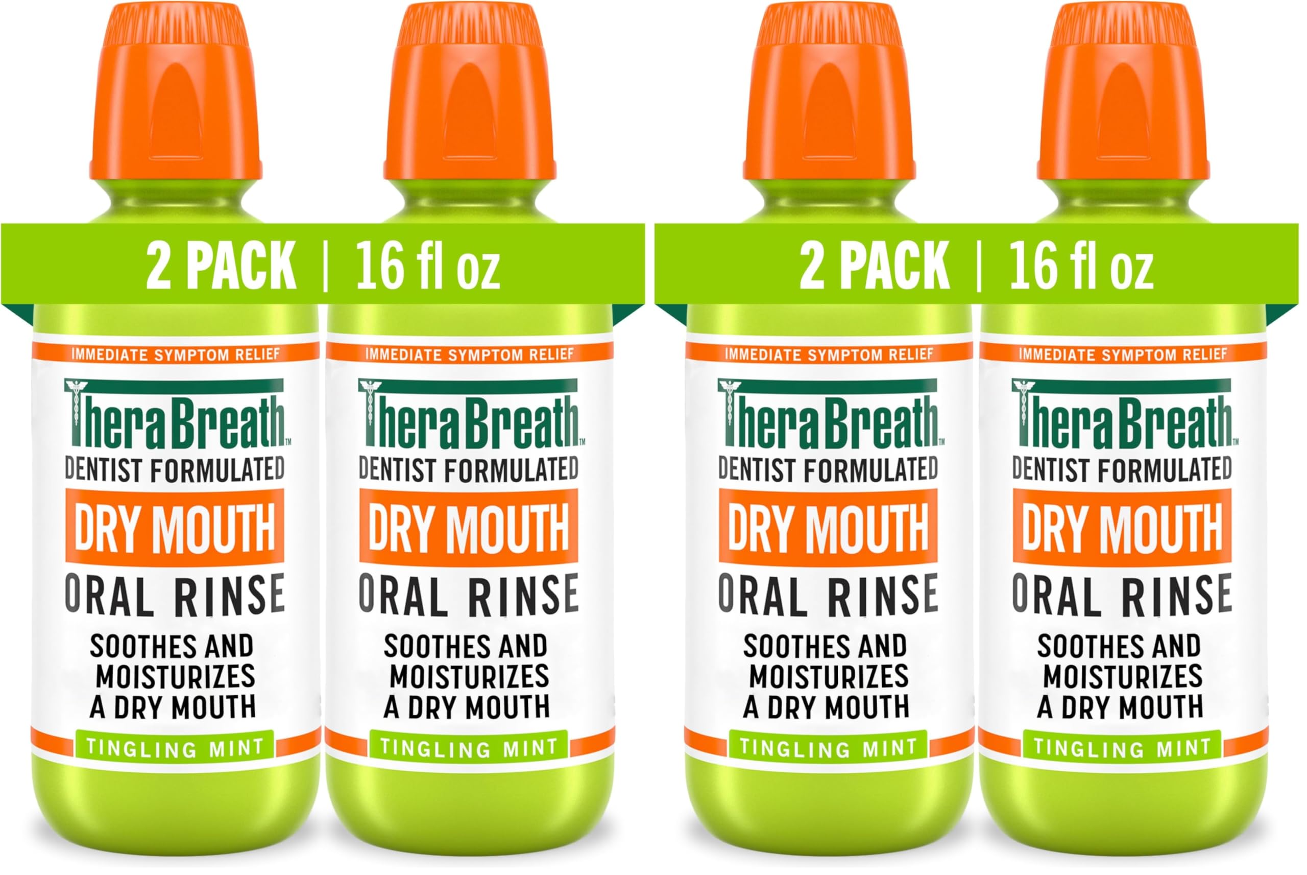 TheraBreath Dry Mouth Rinse - Tingling Mint -3
