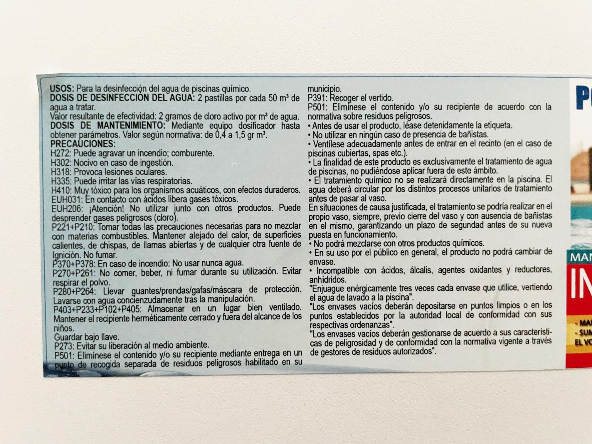Invernador Multiacción | Tratamiento Conservación Piscina Otoño-Invierno | Tratamiento Multiacción | Formato 2 kg | POOLiberica