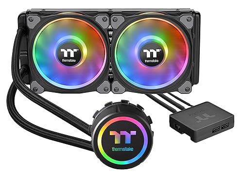 Thermaltake Floe DX 9449in LED de doble anillo 168 millones de colores habilitado para software TT RGB PlusAlexaRazer Chroma AMD AM5AM4Intel LGA