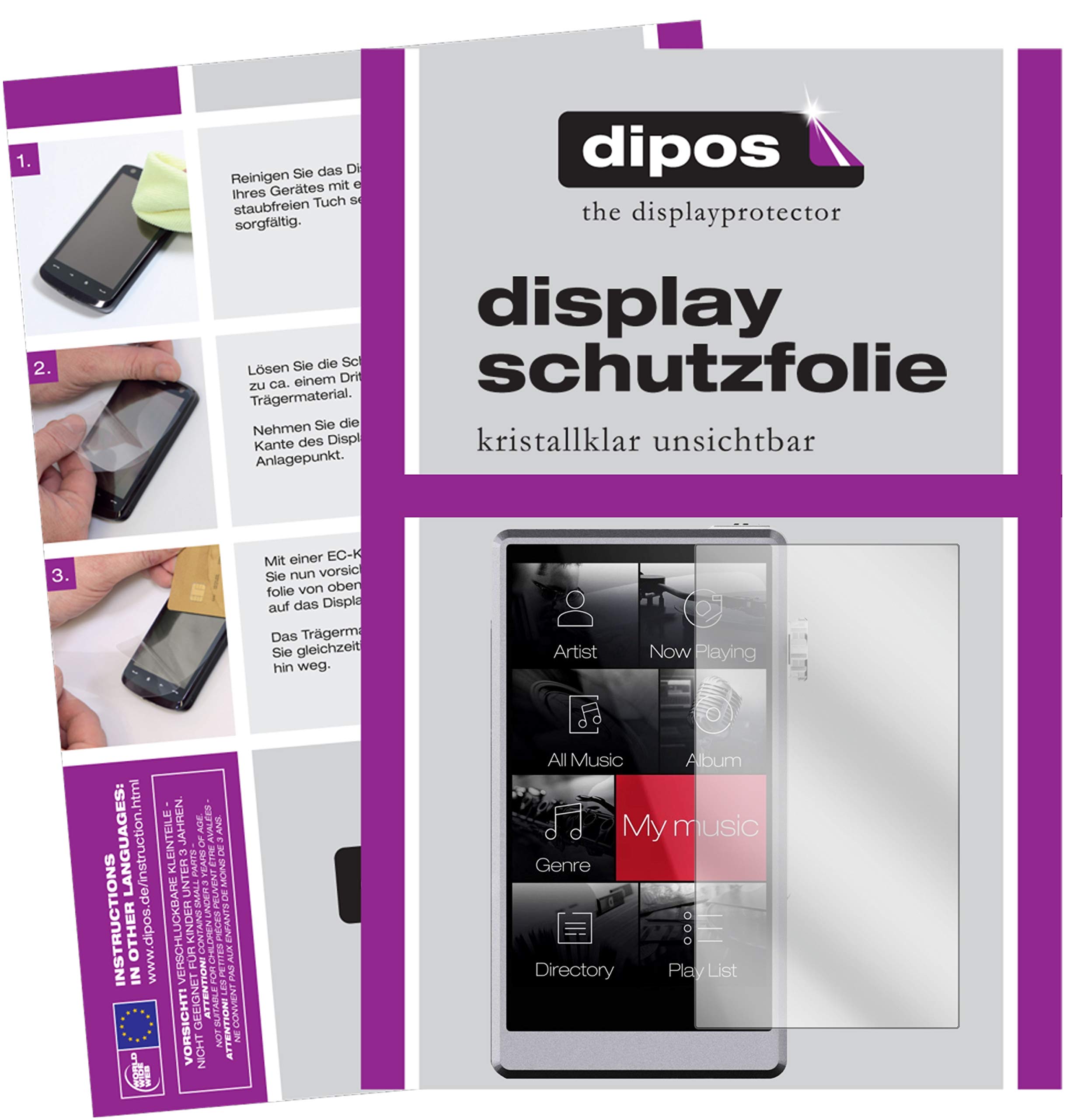 dipos I 6x Pellicola Protettiva compatibile con Canon EOS R6 Pellicola di Protezione cristallo