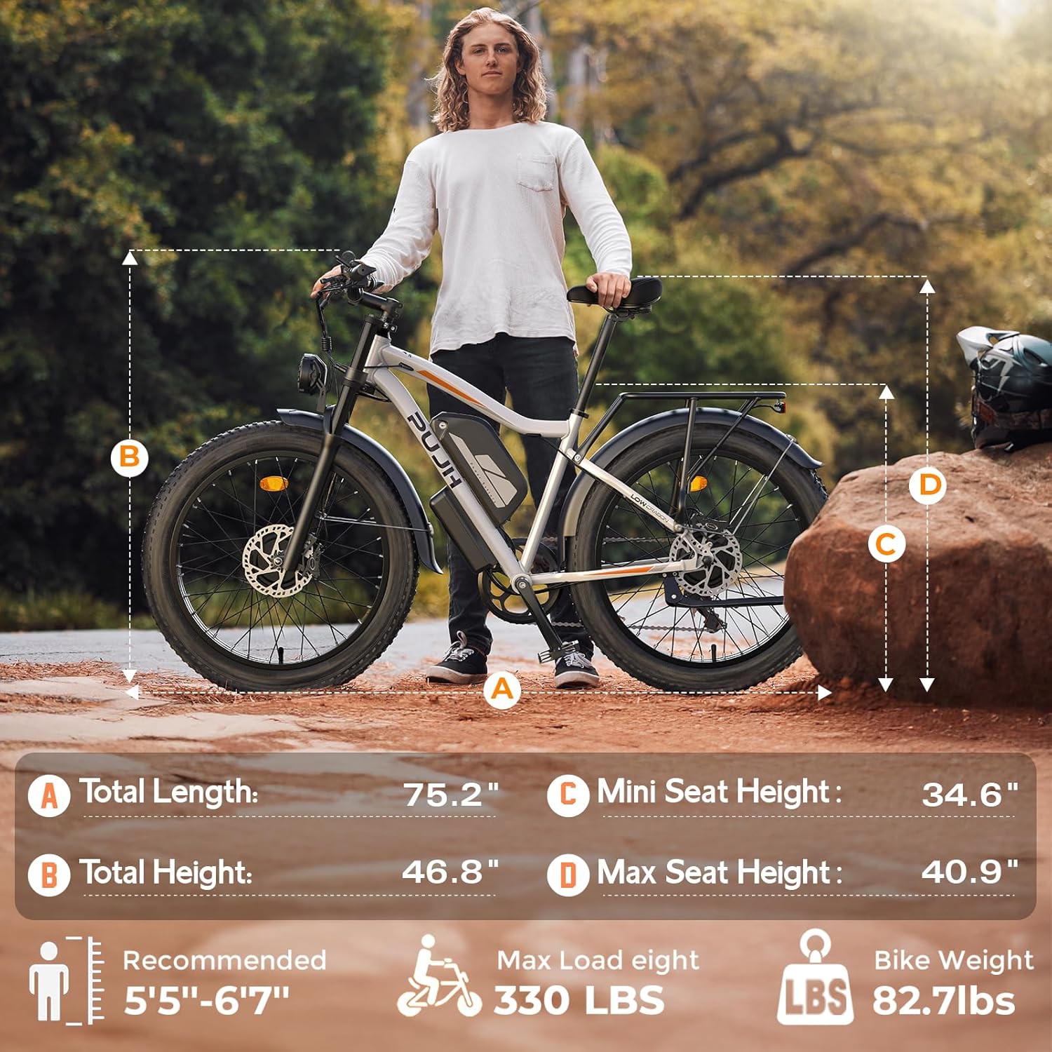 6000W/5000W Electric Bike Adults, Dual Motor 60V 20Ah, Max Speed 45 MPH up to100 Mile Range,26" Fat Tire Off-Road Class 3 Mountain E- Bike for Men Women