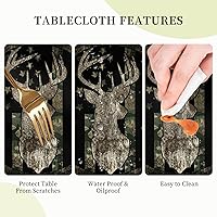 Vista 42 de YETTA YANG Paño de Mesa Redondo de Dulce de Chupachups Gótico en Negro y Blanco de 60 Pulgadas, Cubierta de Mesa Decorativa de Tela para Mesas