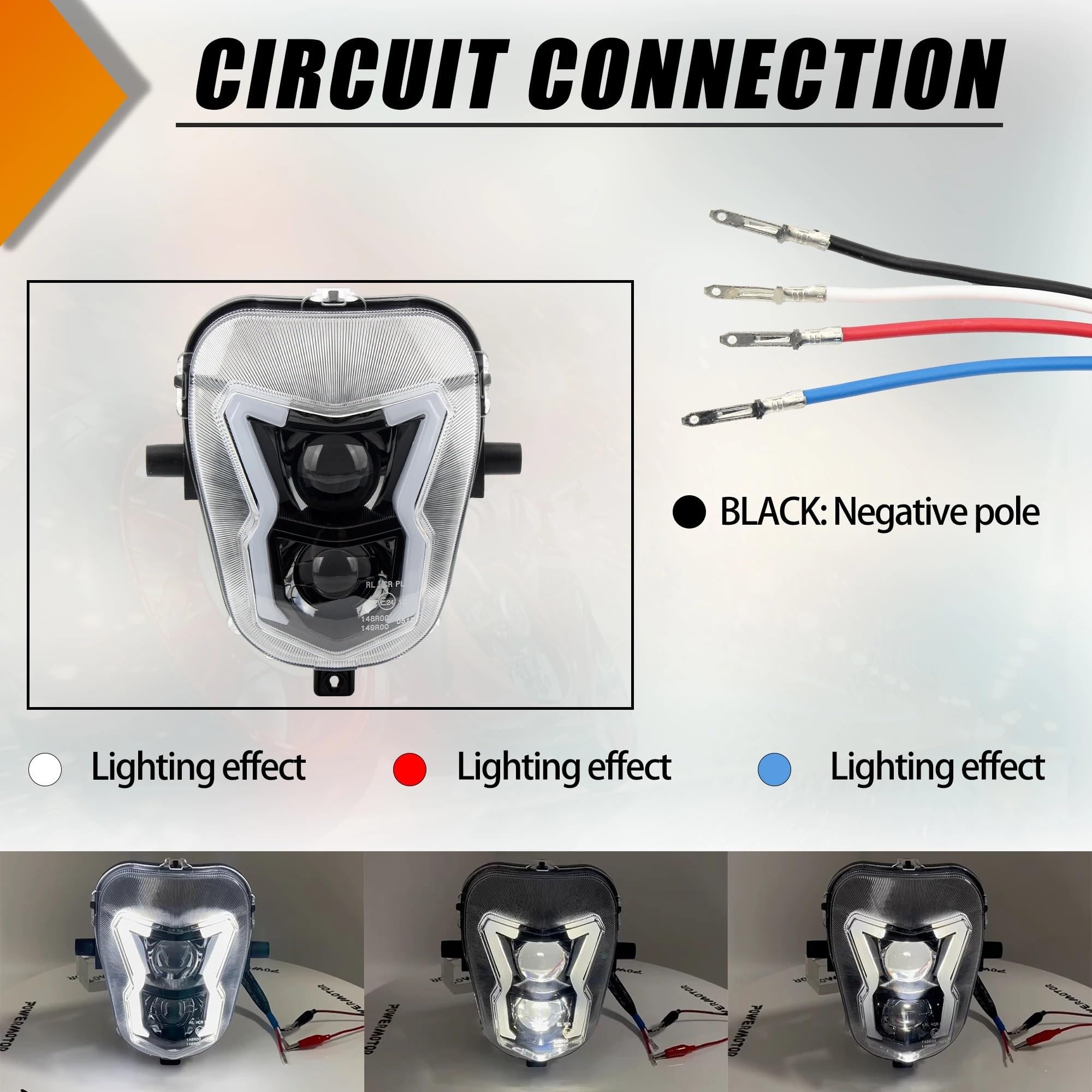 Dirt Bike Reflektor Do CRF 450L 2019-2024 450RL 2021-2023