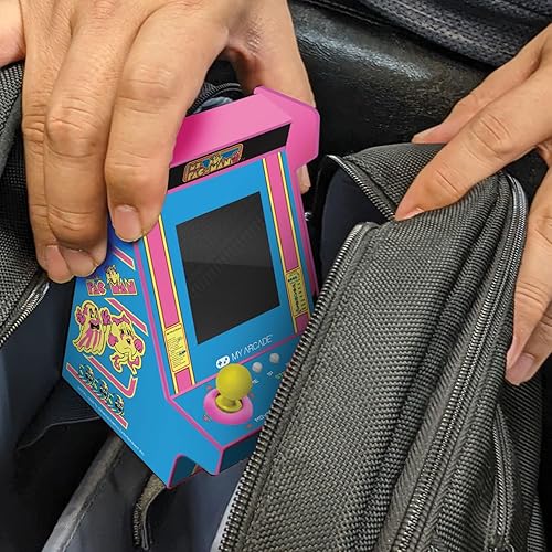 Miniatura 6 de My Arcade Ms. Pac-Man Nano Player Pro - Juegos para niños, Mini máquina de arcada portátil totalmente jugable de 4.8 pulgadas, pantalla a color de