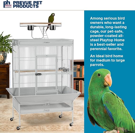 Prevue Pet Products Wrought Iron Select Bird Cage Pewter Hammertone 3154W