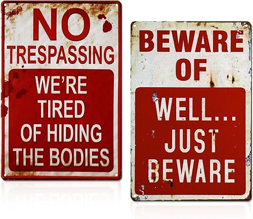 Letreros de decoración de Halloween para interiores, divertidos, retro, elegantes, de metal, vintage, para exteriores, patio, accesorios de