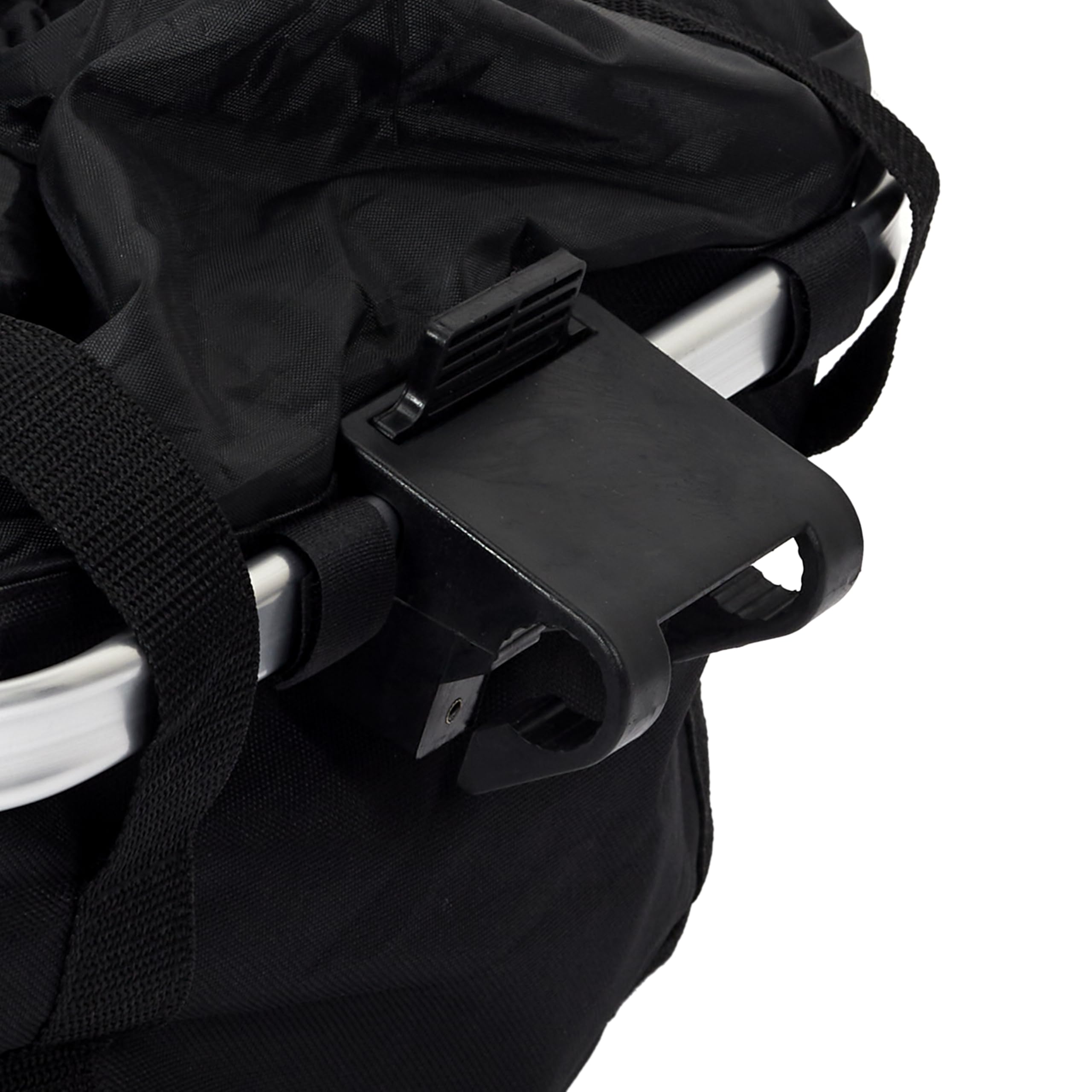 Be Mix Panier de Vélo Clipsable en Polyester 24 L Noir | Polyester, clipsable, contenance 24 L, fixation vélo, loisir voyage sport, transport d'affaires, pratique, noir