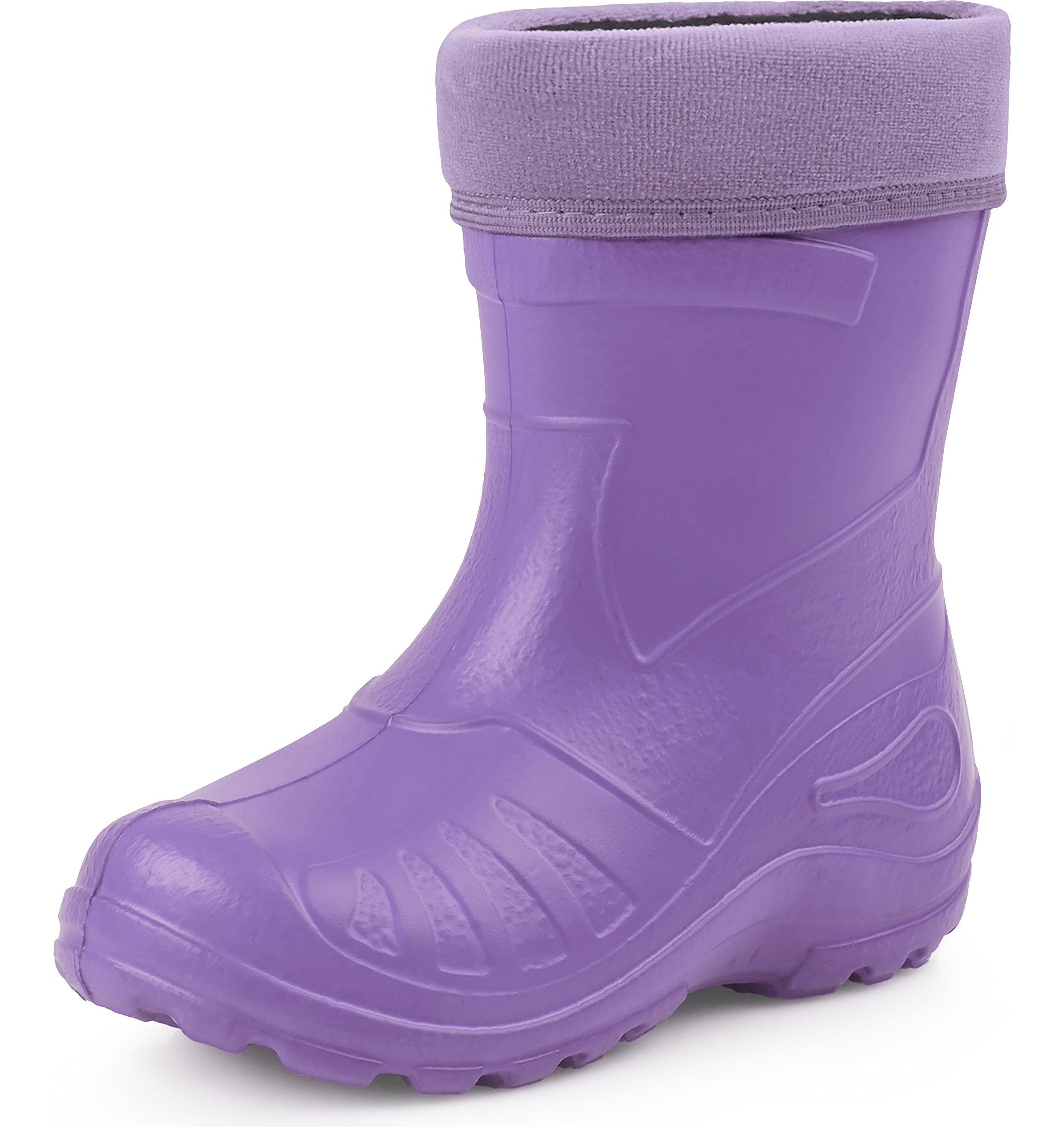Ladeheid Gummistiefel Kinder federleichte und wasserdichte Eva Thermo Regenstiefel Gummistiefel gefüttert KL050