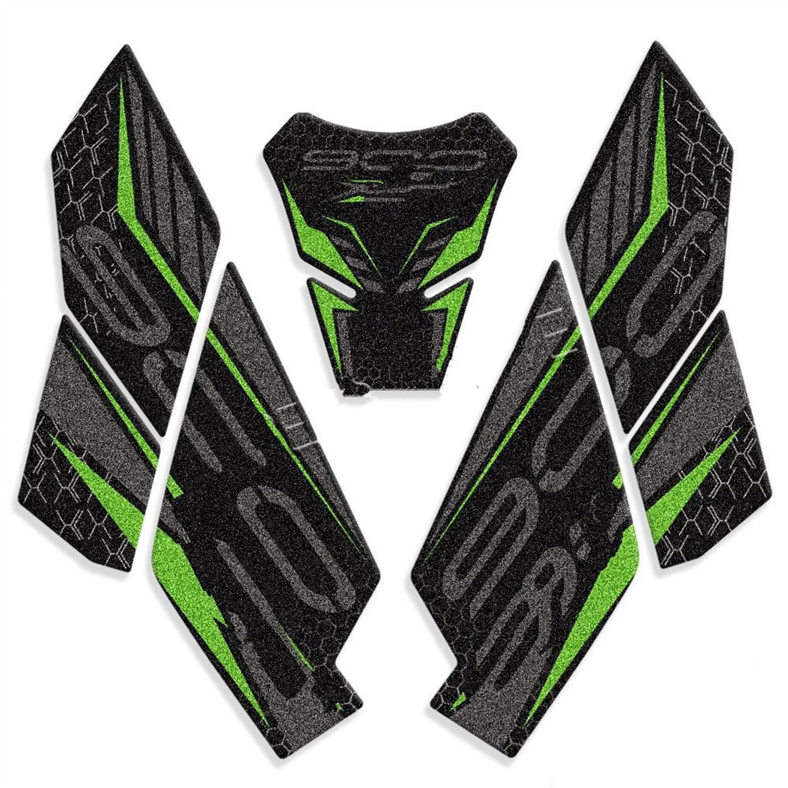 Motorcycle Tank Pad Protector Sticker Decal Gas Knee Traction Side for Kawasaki for Z900 for 2017 2018-2023 Tank Sticker(Color1)