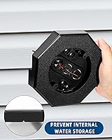 Vista 4 de Bloque de montaje de luz lateral de vinilo, bloque de montaje lateral 8141 con caja integrada, bloque de montaje de luz exterior para doble vuelta