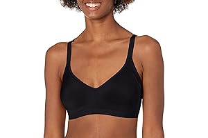 Blissful Benefits Women's Underarm-Smoothing Seamless Stretch Wireless Comfort Bra and Underwear Set...