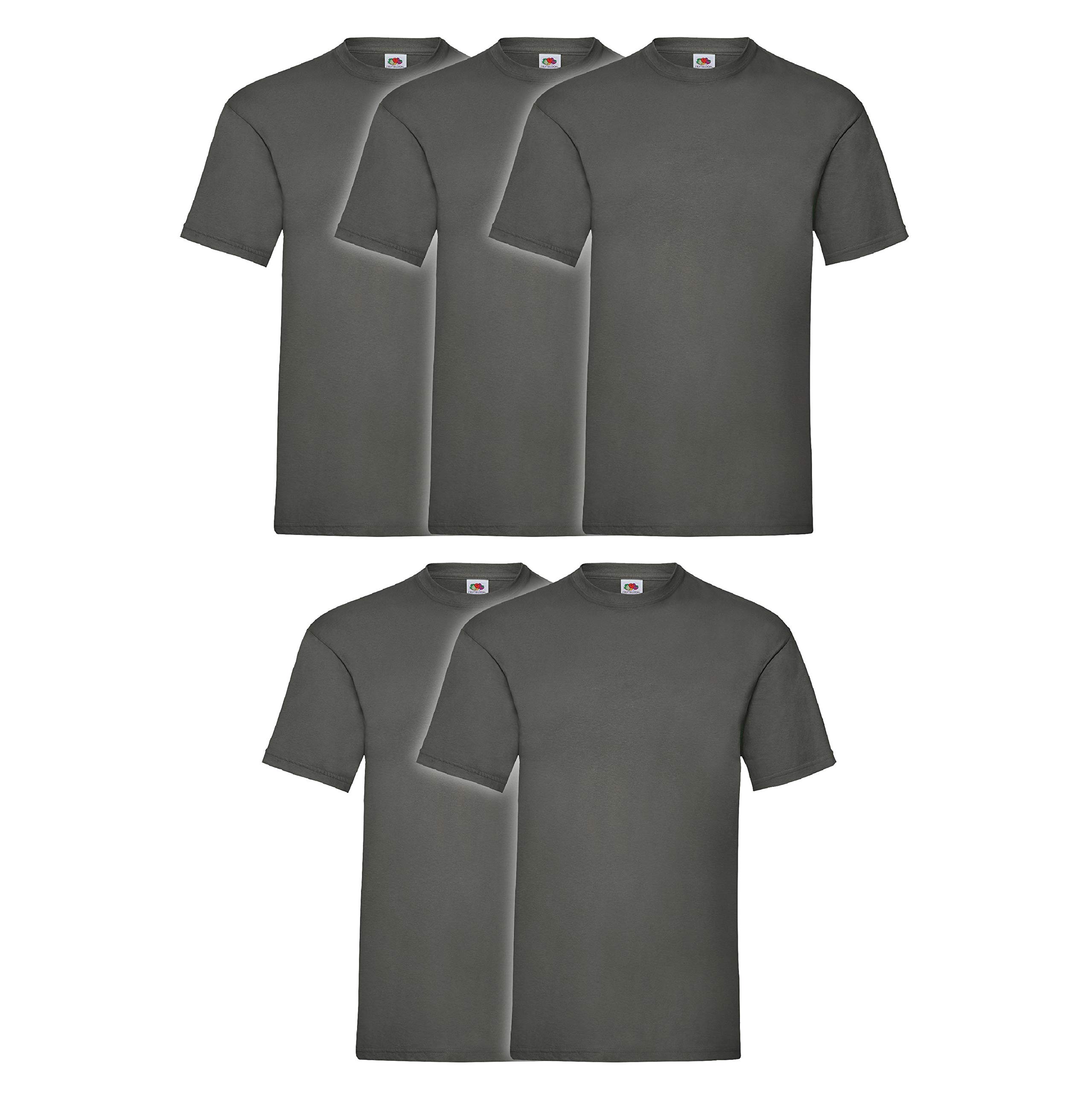 Fruit of the Loom Original T 5-Pack Logo Men's T-Shirt - Multicolour - XXX-Large