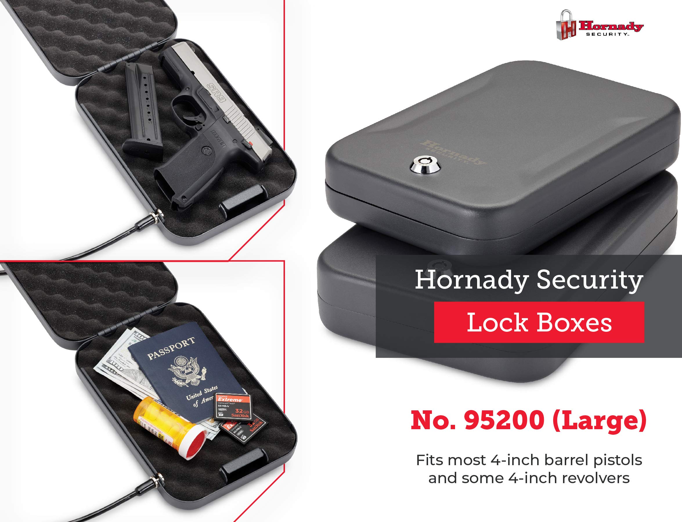 Hornady - Cassaforte per pistole in acciaio