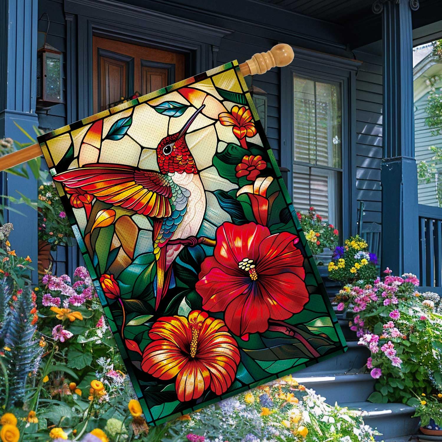 Spring Window Murals Spring Garden Murals Outdoor