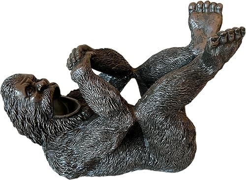 Miniatura 5 de Top Brass BigfootSasquatch - Soporte para botella de vino  Soporte decorativo de almacenamiento caprichoso  Figura de barra Yeti