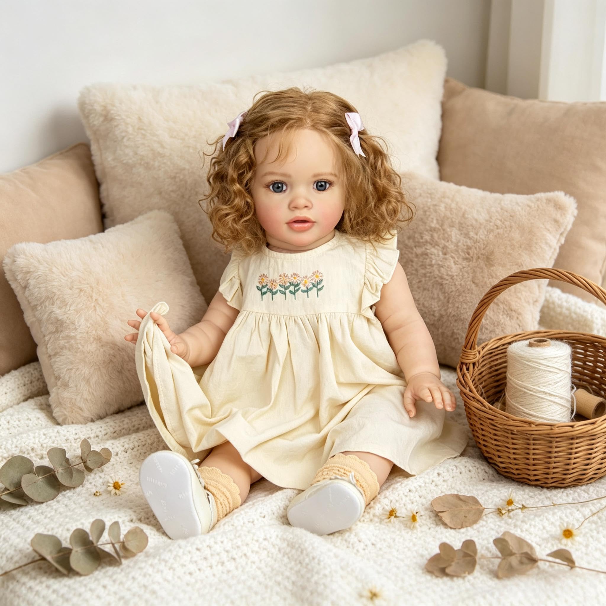 Duże realistyczne lalki Reborn maluch dziewczyna Pippa 66 cm realistyczne lalki Reborn Baby Dolls prawdziwe życie maluch lalka miękka winylowa tkanina ciało, które wygląda jak prawdziwa lalka
