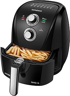 Fritadeira Sem Óleo Air Fryer 4L, Mondial, Preto/Prata, 1500W, 110V - AFN-40-BFS - Produto em review com 4.7 estrelas e 27.500 avaliações