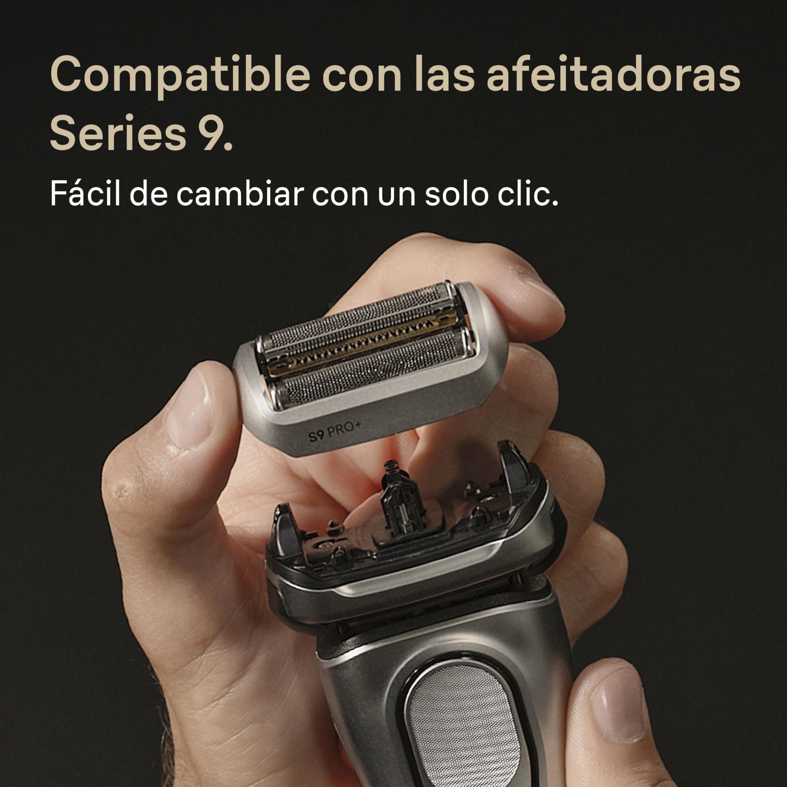 Braun Series 9 PRO+ Cabezal De Recambio ORIGINAL Para Afeitadora Eléctrica Hombre, Compatible Con Las Máquinas de Afeitar Series 9, Fabricado en Alemania, Afeitado Suave Y Preciso, 96M